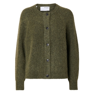 Selected Femme SlfLulu LS Knit Short Cardigan Kalamata